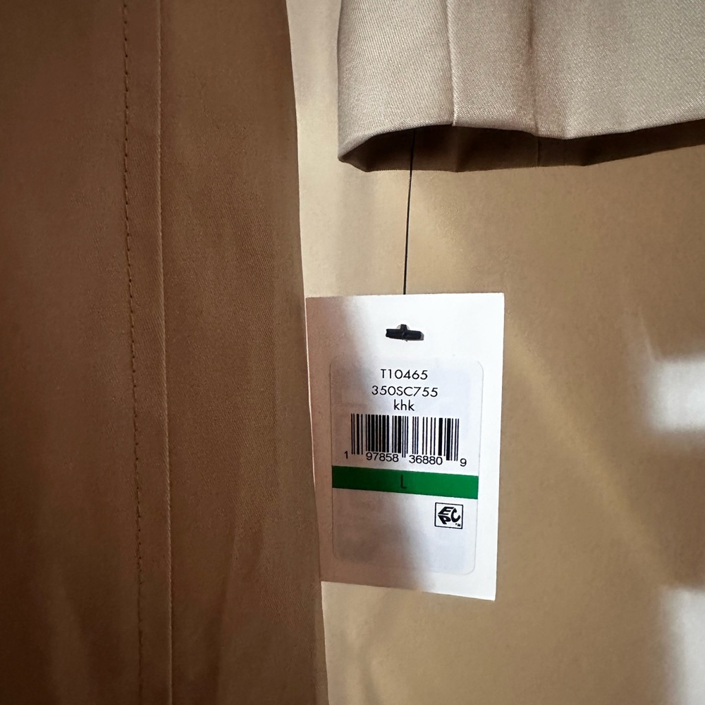Cole Haan Double-Breasted Tan Trench Coat L - Picture 8 of 11